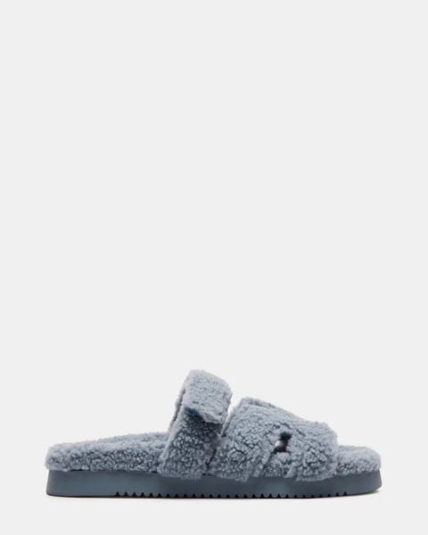 MAYVEN FAUX SHEARLING BLUE | Steve Madden (US)