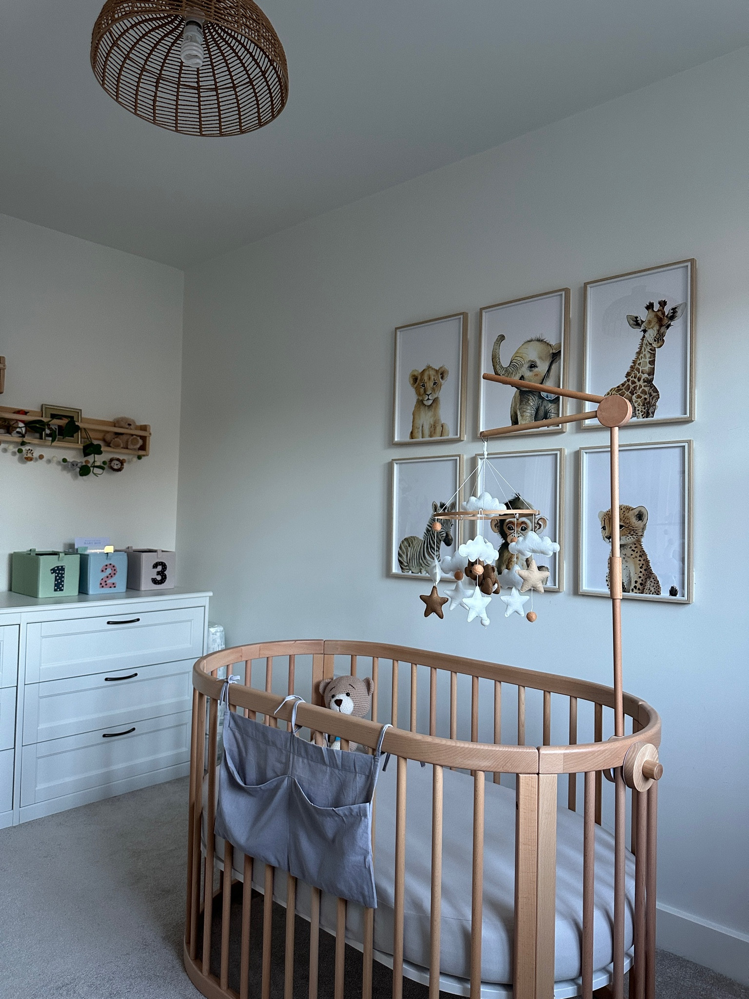 baby safari nursery coming together 🐆🐘🤍🌴🩵

#LTKbaby #LTKkids #LTKbump