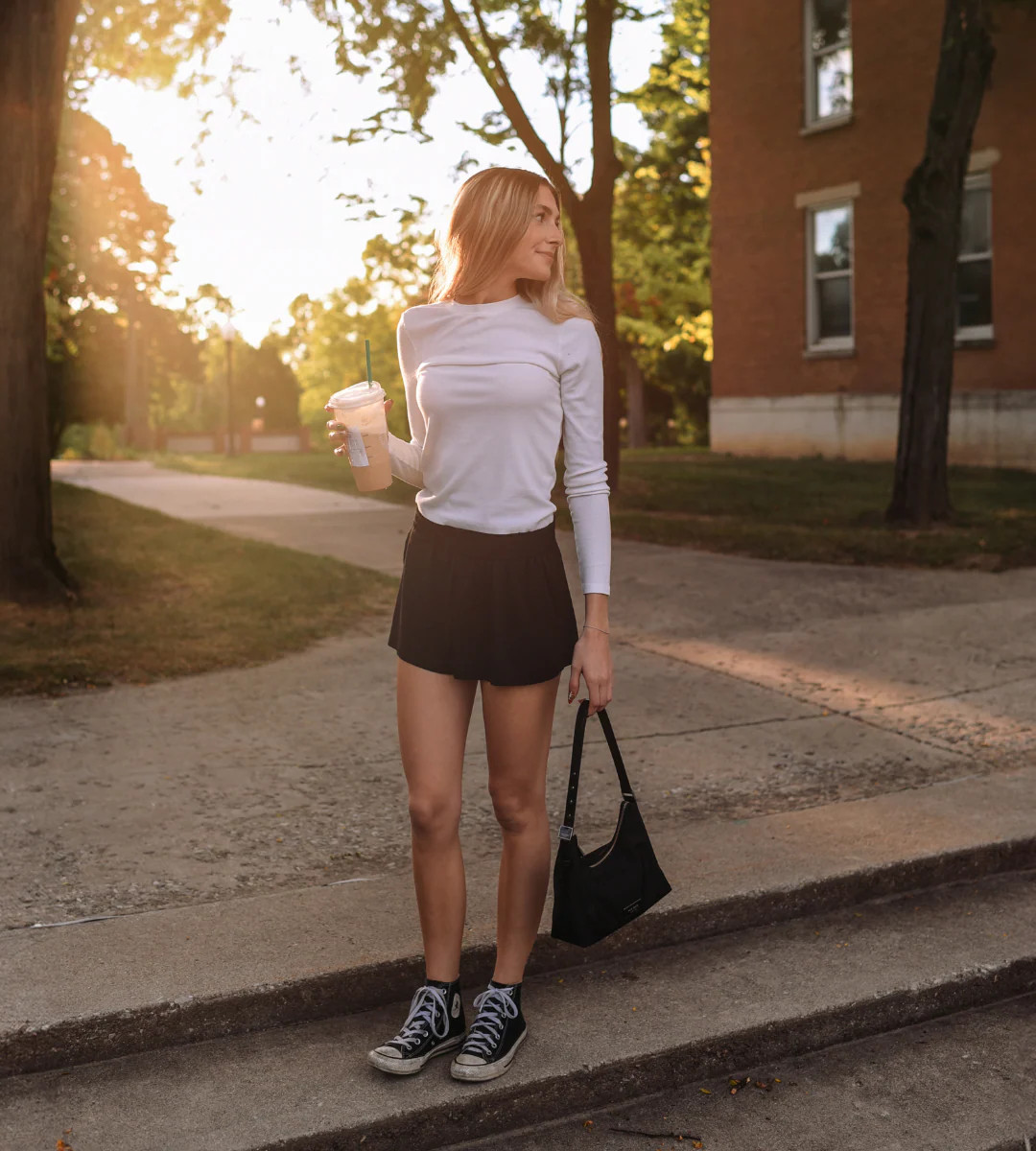 Ribbed Long Sleeved Tee | Hill x Sarah