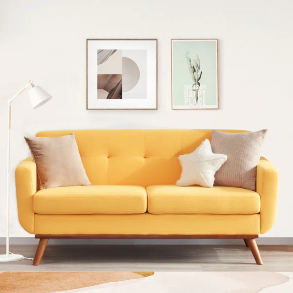 65" Square Arm Loveseat | Wayfair North America