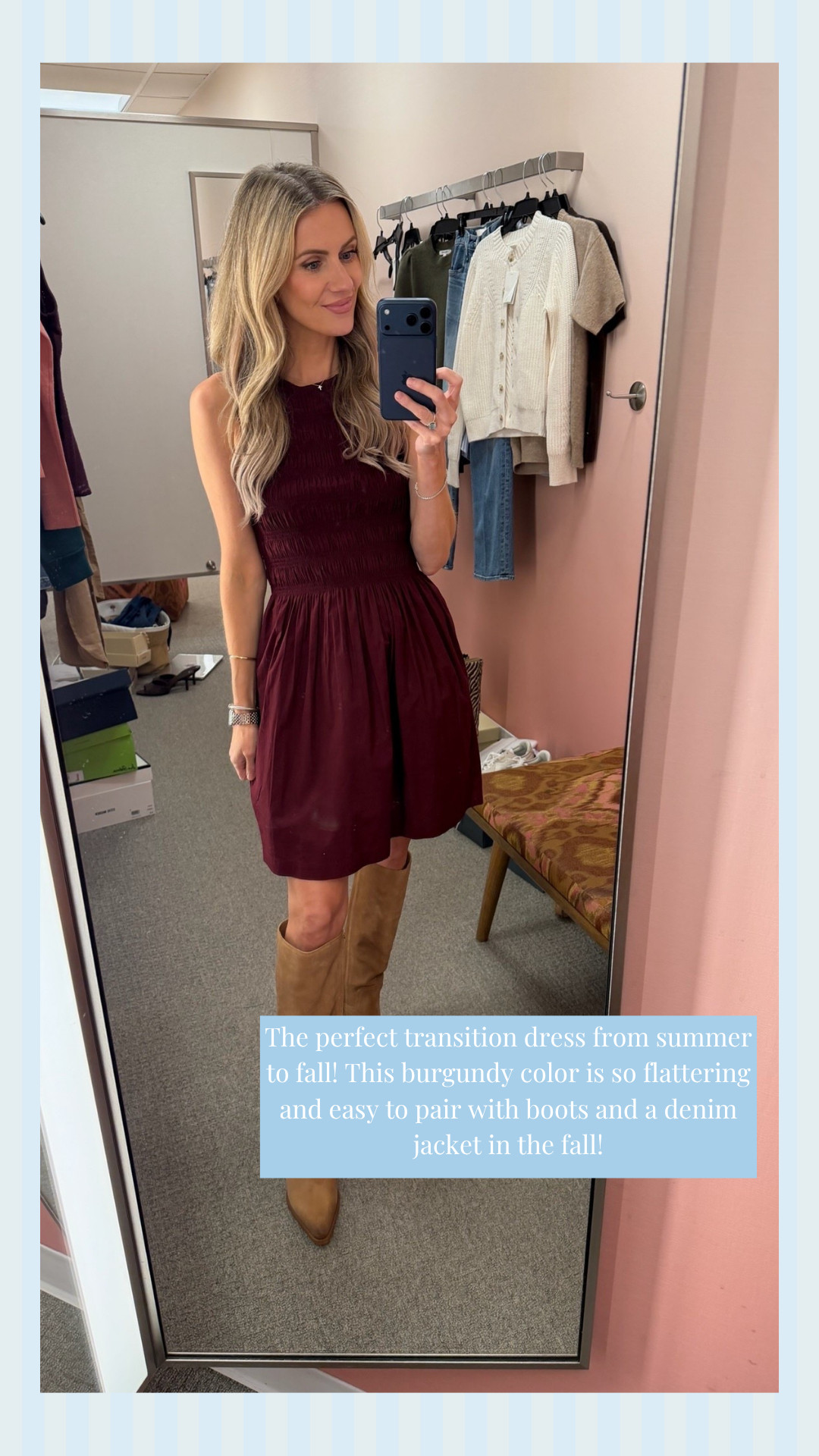 Love this burgundy dress! 

 #LTKgrwm #LTKootd #LTKmomlife