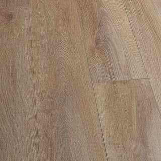 Malibu Wide Plank French Oak Fairfax 20 MIL 9.1 in. x 60 in. Click Lock Waterproof Luxury Vinyl P... | The Home Depot