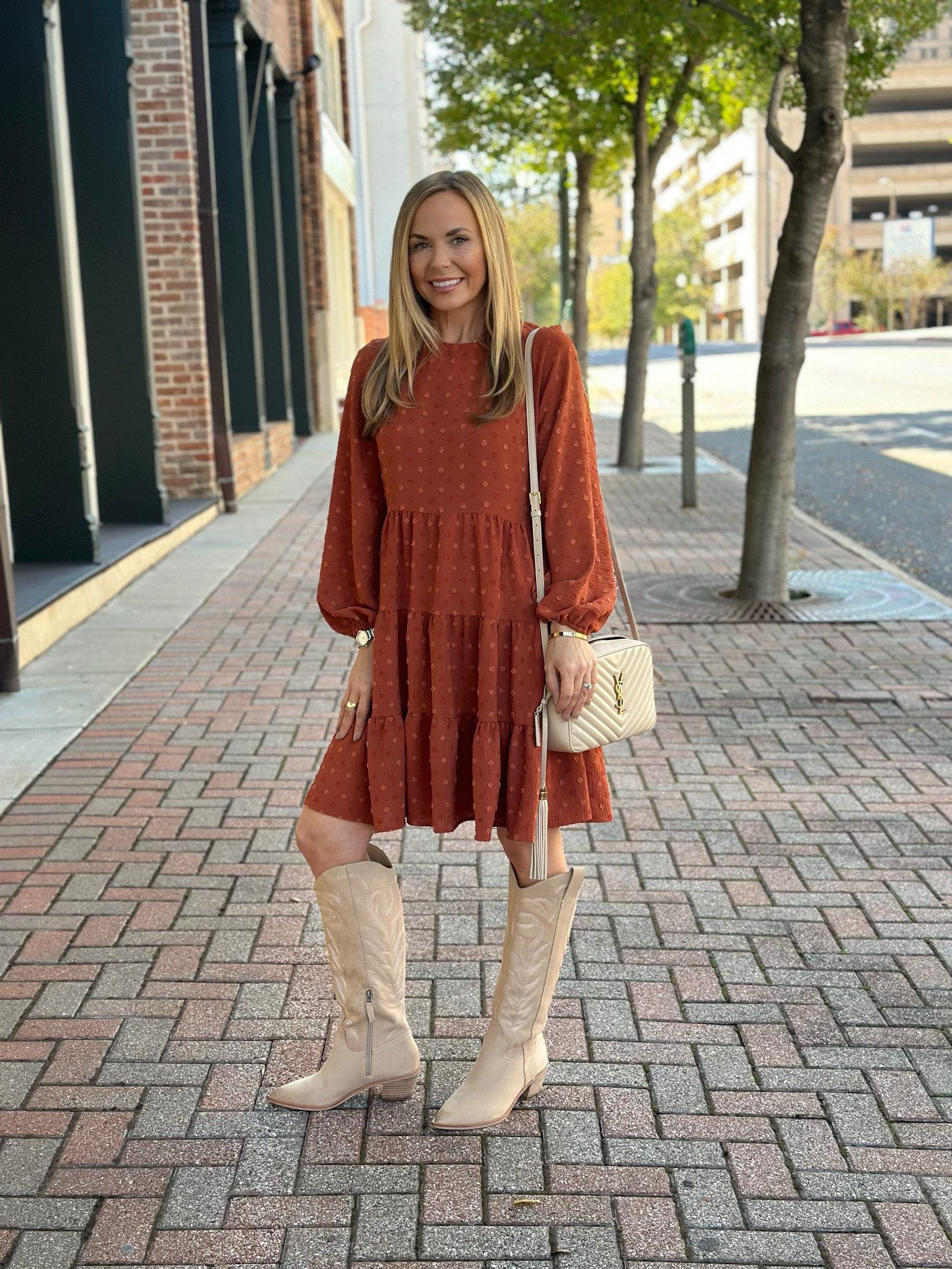 Thanksgiving dress, fall style 

#LTKstyletip #LTKsalealert #LTKHolidaySale