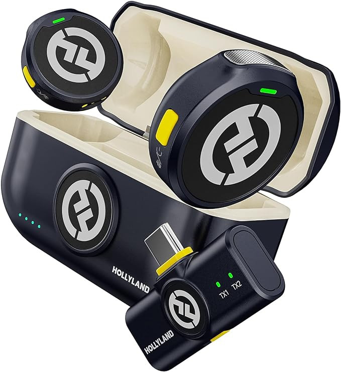 Hollyland Lark M2 Wireless Lavalier Microphone for iPhone15/16&Android, USB C Mini Lapel Micropho... | Amazon (US)