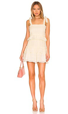 1. STATE Ruffle Mini Dress in Toasted Ivory from Revolve.com | Revolve Clothing (Global)