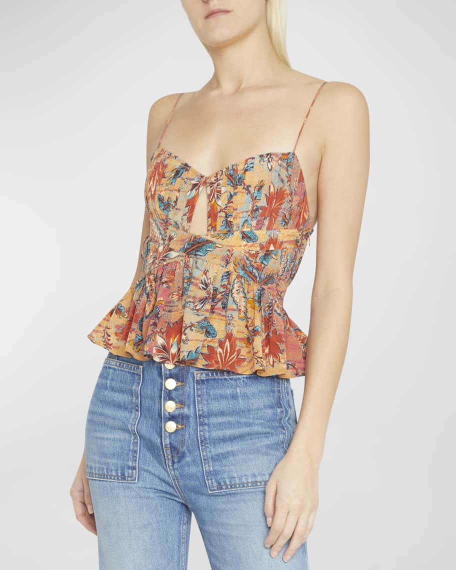 Ulla JohnsonWomen's ClothingUlla Johnson TopsTopsUlla JohnsonZuma Pleated Silk Crepe Peplum Top$3... | Neiman Marcus