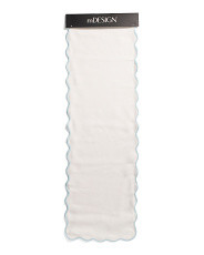 15x90 Scarlette Scalloped Table Runner | TJ Maxx