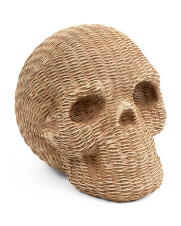 Woven Look Resin Skull | TJ Maxx