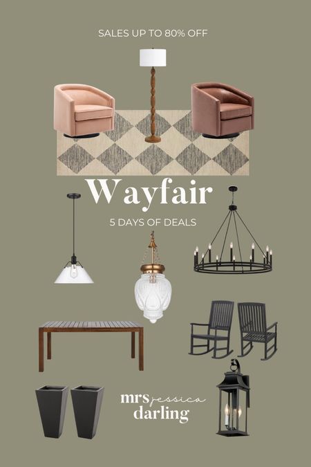 Wayfair Deal Days! Swivel chair, lighting, outdoor table, chairs, planters and more!

#LTKhome #LTKSeasonal #LTKsalealert