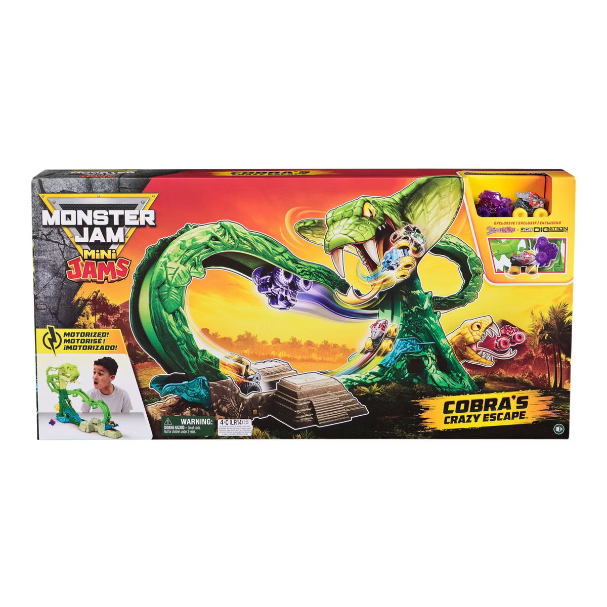 Monster Jam Mini Cobras Crazy Escape Toy Vehicle Playset | Target