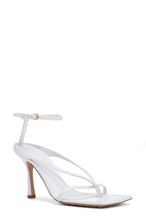 Bottega Veneta Stretch Square Toe Sandal in White at Nordstrom, Size 6Us | Nordstrom