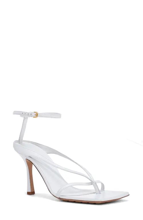 Bottega Veneta Stretch Square Toe Sandal in White at Nordstrom, Size 6Us | Nordstrom