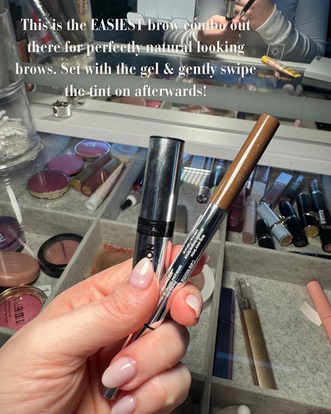 This is the easiest brow combo I’ve found for natural-looking brows. The gel sets everything in place and the tint adds just enough color and definition without looking heavy. Quick, effortless, and perfect for everyday makeup. Linked here 🤍
