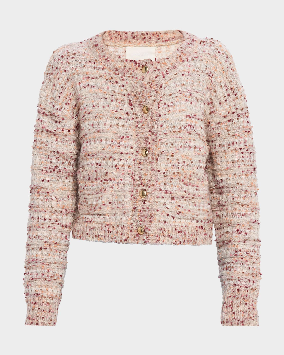 Helena Cropped Double-Pocket Cardigan | Neiman Marcus