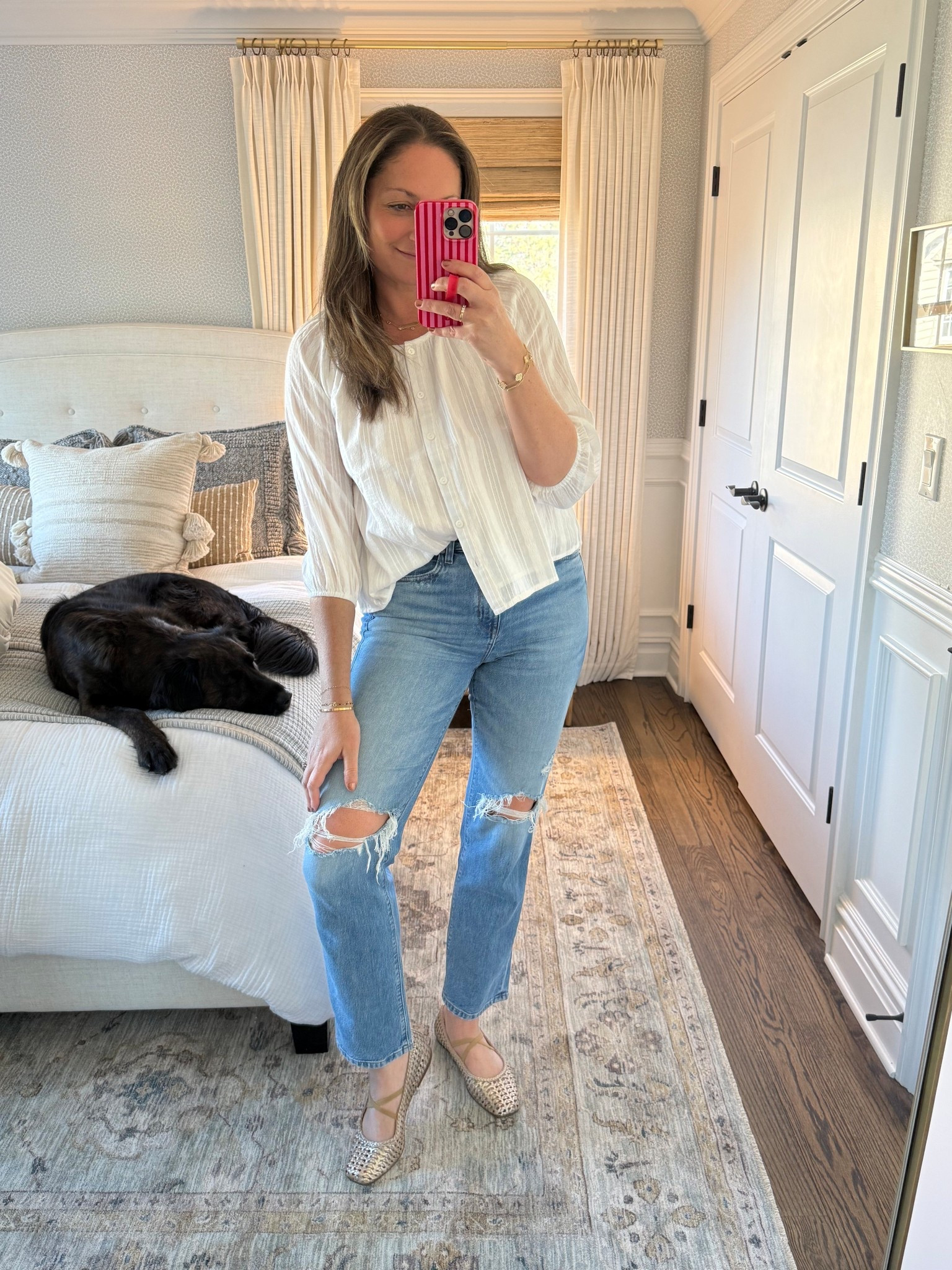 The perfect spent top! This one is from Marea and I swear I’ll be wearing this all season long — spring, summer and into fall 100 different days. Paired with my AYR jeans and Anthropologie flats. All run true to size! 



#LTKootd #LTKSeasonal #LTKdayinmylife