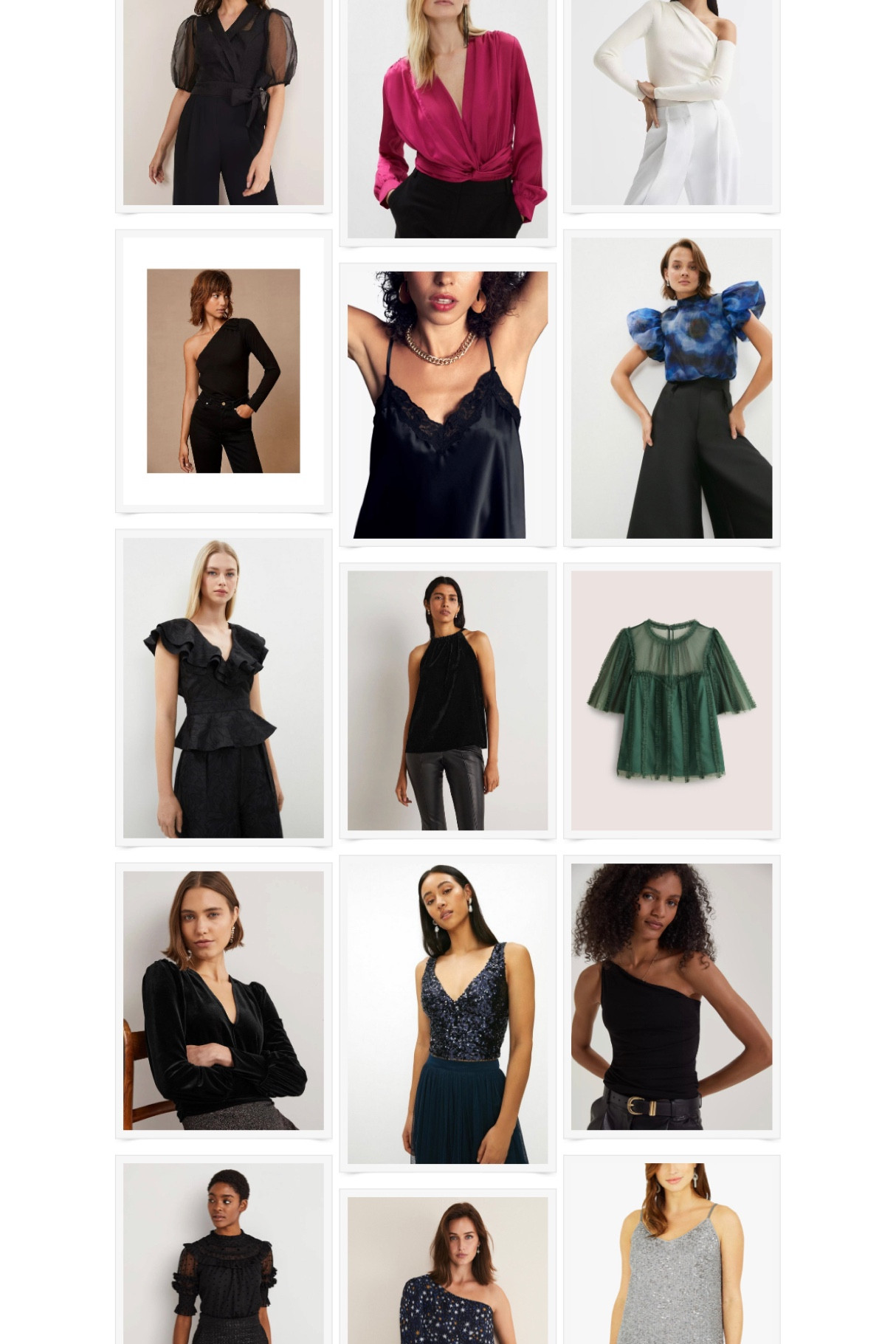 Party tops galore http://ow.ly/iBrJ50M0mbg #partylooks #partyoutfit #festivelooks #festivefashion #fashion #style #mymidlifefashion #highstreetstyle #over40 #styleover40 #midlifefashion #midlifestyle #fashionover40 #keepitsimple #timelessstyle #effortlessfashion 

#LTKHoliday #LTKSeasonal #LTKeurope