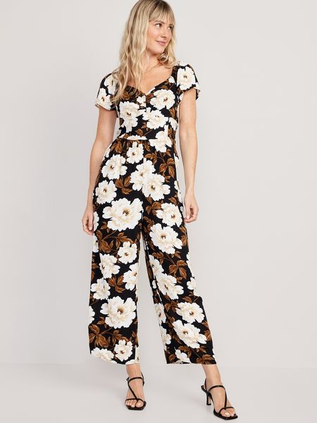 Waist-Defined Square-Neck Maxi Dress for Women | Old Navy (US)