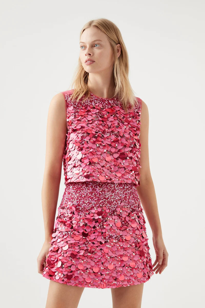 Celeste Sequin Shell Top | aje. (US, UK, Europe, ROW)