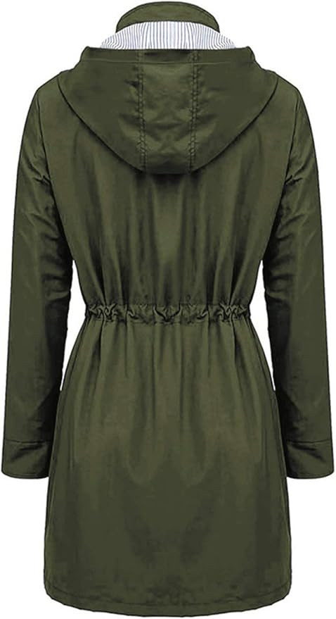 Arthas Women Light Rain Jacket Waterproof Active Outdoor Trench Raincoat with Hood Lightweight Pl... | Amazon (US)