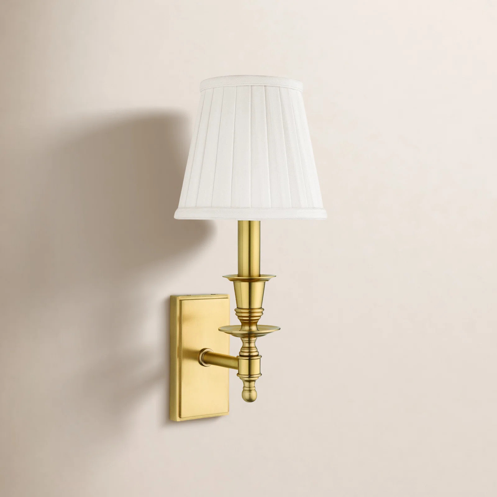 Lennon Single Light Steel Dimmable Candle Wall Light | Birch Lane