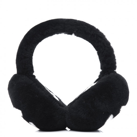 CHANEL

Shearling CC Ear Muffs Black White | Fashionphile