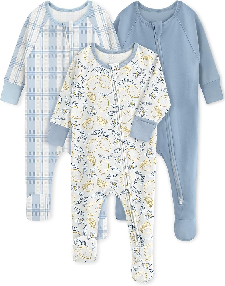 Yoofoss Baby Pajamas 100% Organic Cotton Baby Sleepers for Newborn 0-3 3-6 6-9 Months Boys Girl C... | Amazon (US)