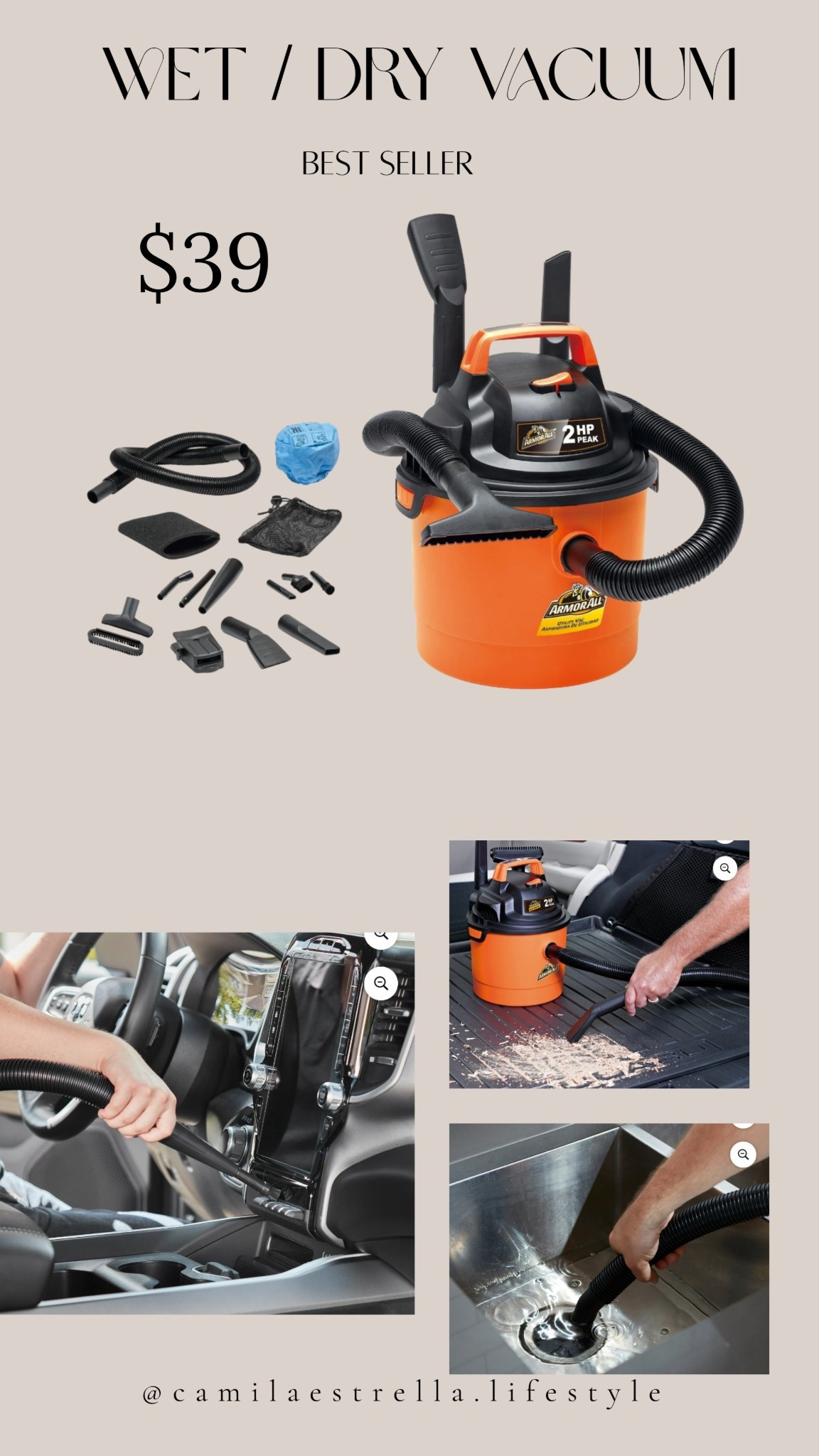 Affordable Wet / Dry Vacuum 

#LTKHoliday #LTKGiftGuide #LTKOver40