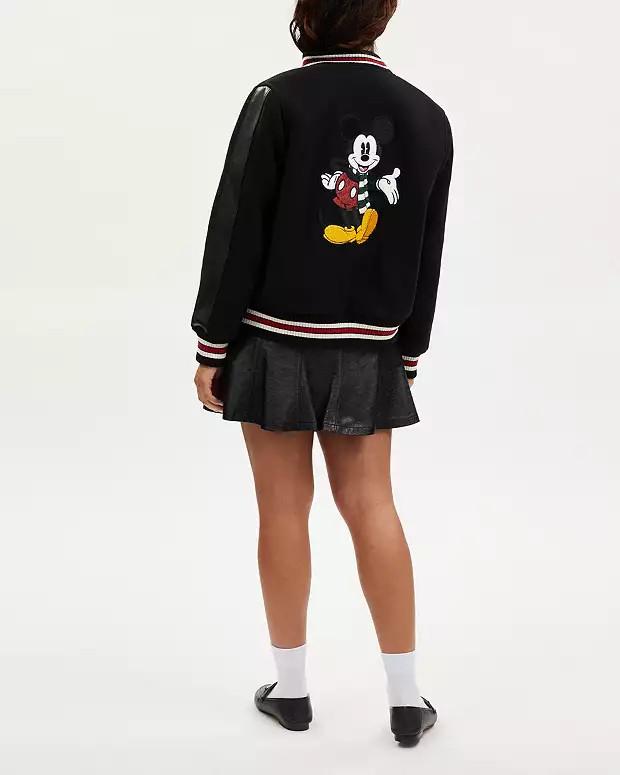 Disney X Coach Mickey Mouse Varsity Jacket | Coach Outlet US