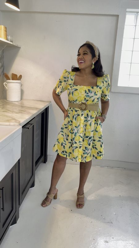 When life gives you lemons, wear lemon dresses!  This fun dress by Draper James is perfect for your next brunch, lunch, or even a daytime wedding guest outfit!

#LTKstyletip #LTKSeasonal