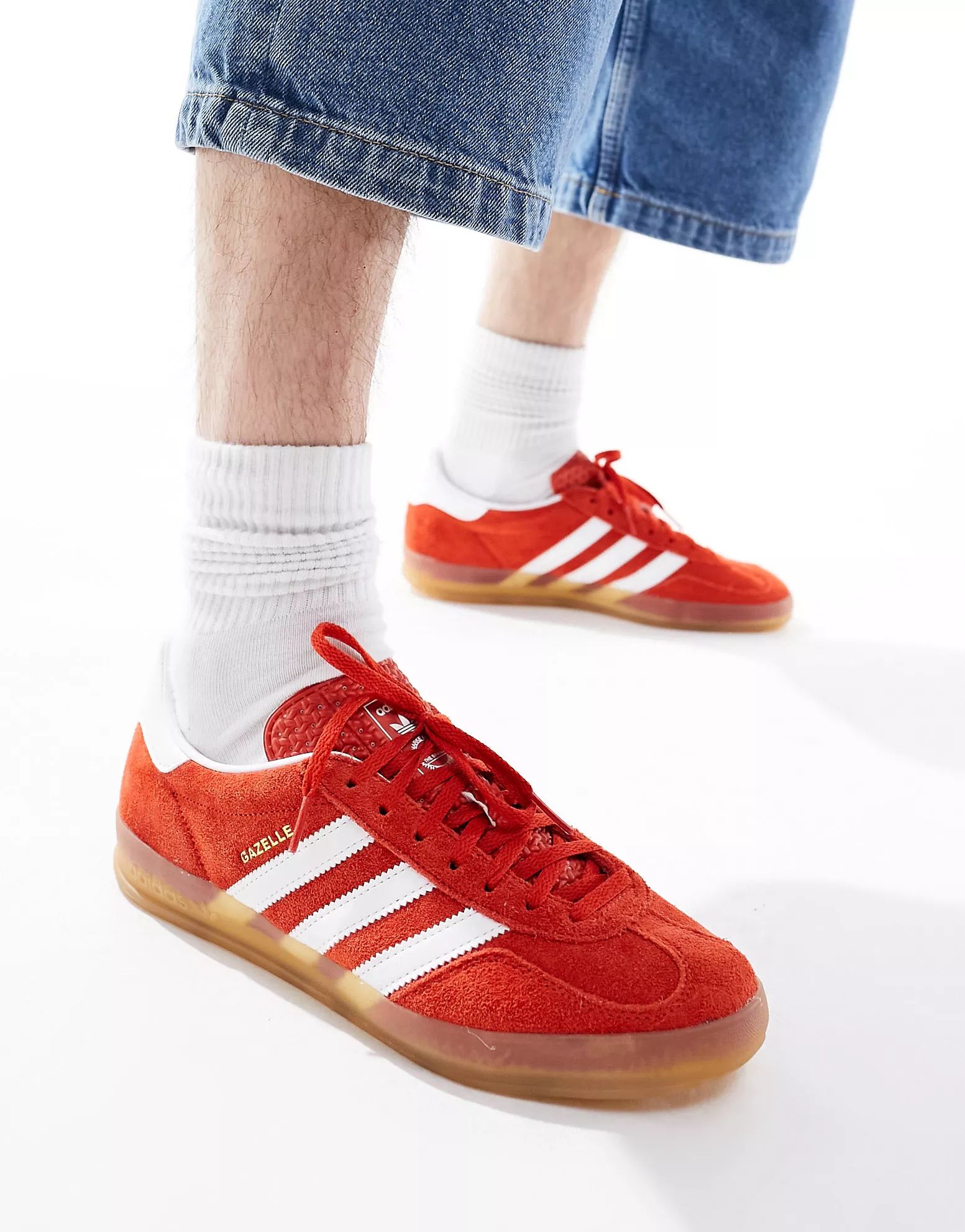 adidas Originals - Gazelle Indoor - Sneakers rosse con suola in gomma | ASOS (Global)