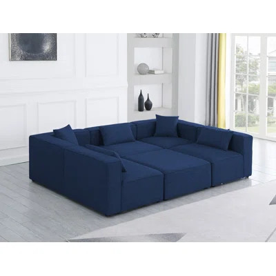 108" Wide Reversible Modular Corner Sectional with Ottoman | Wayfair North America