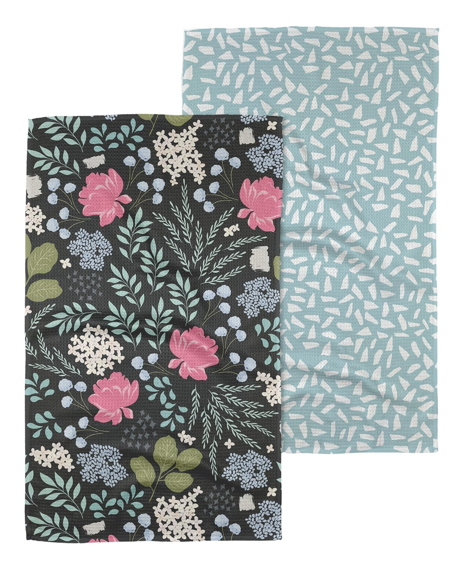 GEOMETRY Kitchen Tea Towel - Quick Dry Microfiber Cloth Dish Towels for Kitchen Drying - 18" x 30... | Amazon (US)