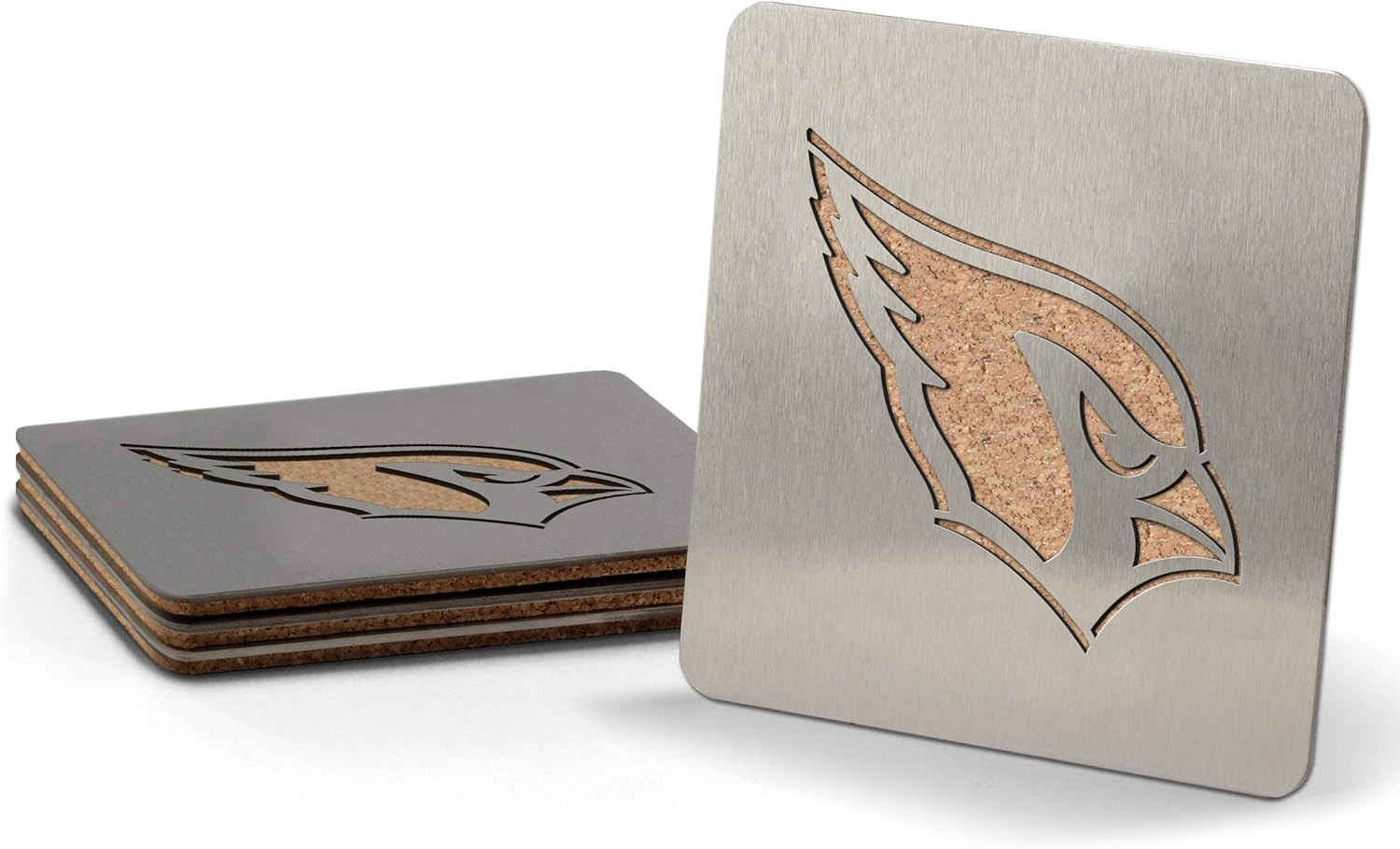 YouTheFan NFL Boasters (Drink Coasters): 4-Piece Stainless Steel, Laser-Cut Team Coaster Set | Amazon (US)
