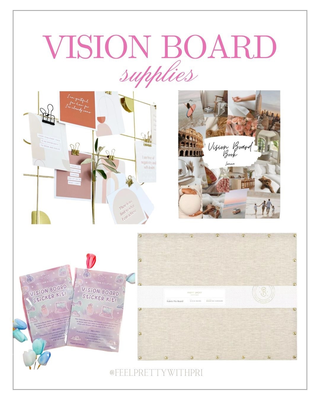 One of my favorite winter rituals,  making a vision board! ✨ Gathering the prettiest supplies (like the Unicorn Eclipse Vision Board Kit and a Vision Board Book) to dream up a magical 2026. 

#LTKselfcare #LTKHome