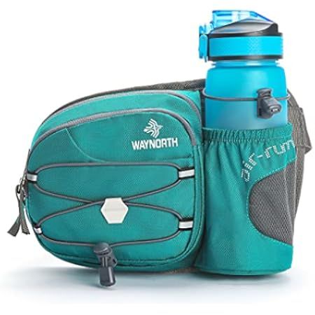 YUOTO Waist Pack with Water Bottle Holder for Running Walking Hiking Runners Hydration Belt | Amazon (US)
