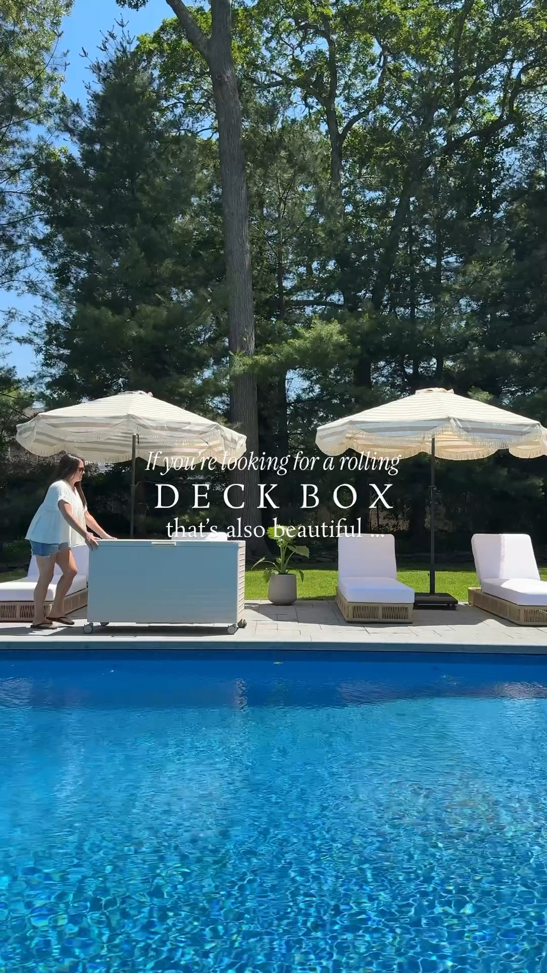 Not all deck boxes are created equal. This one is beautiful, sturdy, and has wheels that lock. Shown in latte, 134 gallon capacity. Larger sizes available. 

outdoor | backyard | patio | storage solution | outdoor living finds | summer

#LTKHome #LTKSaleAlert #LTKSeasonal