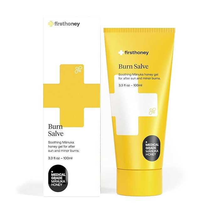 FIRST HONEY® Burn Salve | Aloe Vera Burn Gel With Medical Grade Manuka Honey | Natural Remedy Fo... | Amazon (US)