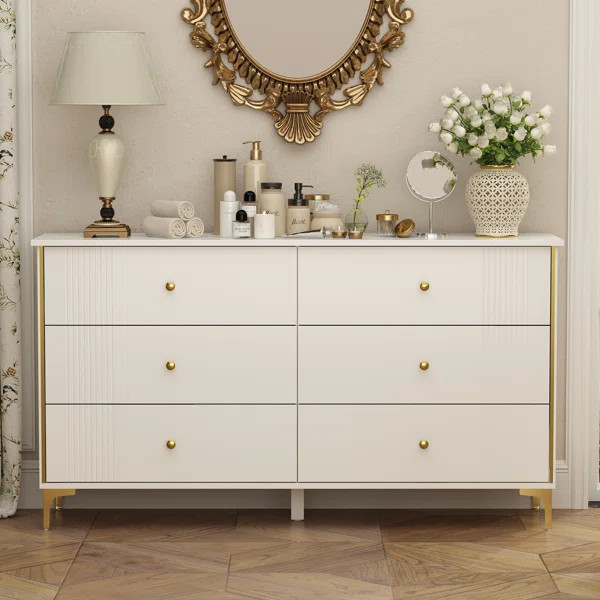 Ihno 6 Drawer 63" W Double Dresser | Wayfair North America