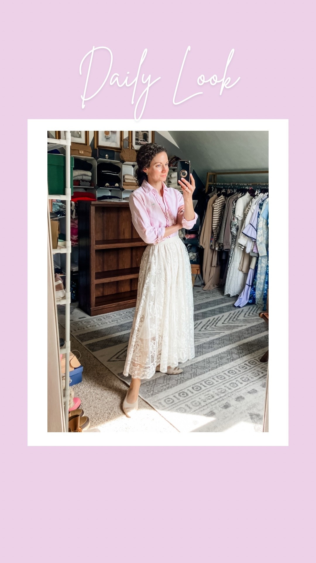 Cute church outfit for spring!
My top is old Vineyard Vines, linking the skirt and shoes. 
Petite outfit. Spring outfit. Summer outfit. Modest outfit. Preppy outfit  

#LTKgrwm #LTKdayinmylife #LTKootd