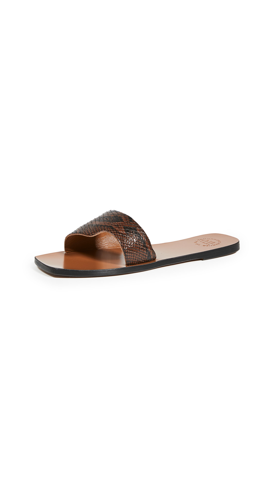 ATP Atelier Cursi Printed Snake Slides | Shopbop