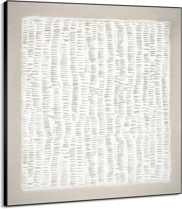 46"x46" XL Framed Wall Art Neutral Abstract Line Design Art (Frame Assembly Required) | Amazon (US)