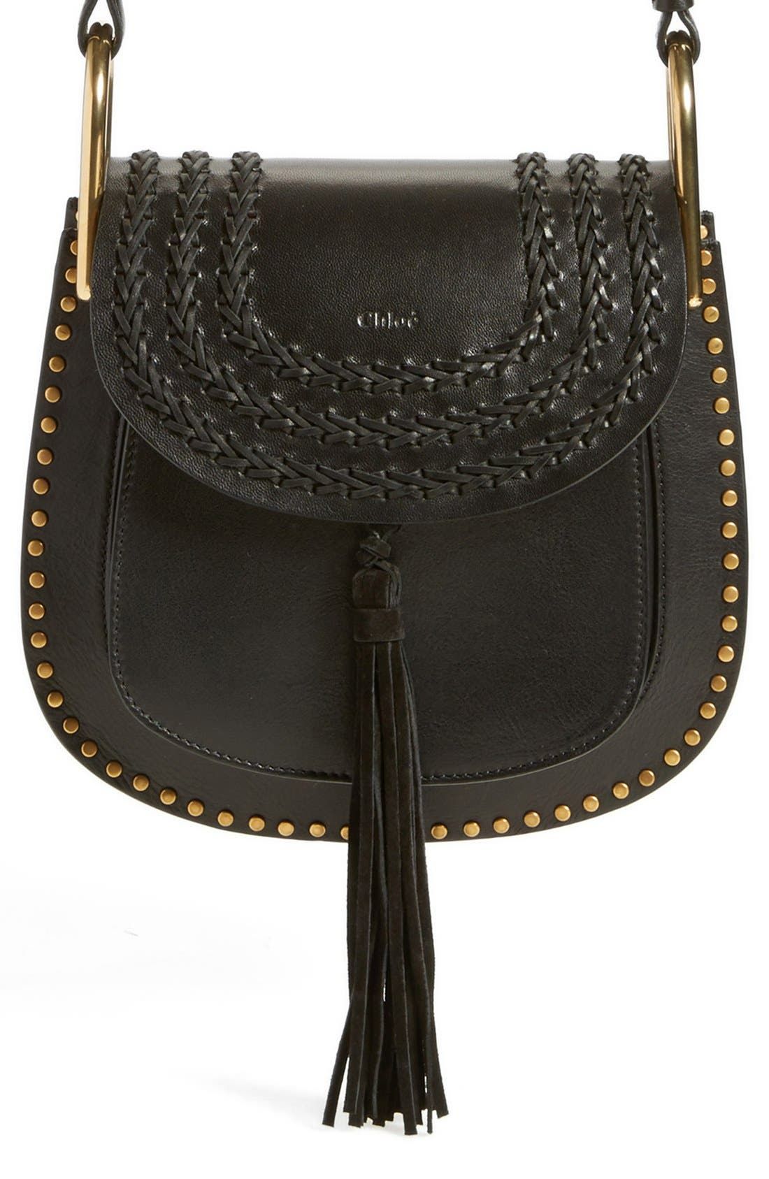 'Small Hudson' Studded Calfskin Leather Crossbody Bag | Nordstrom