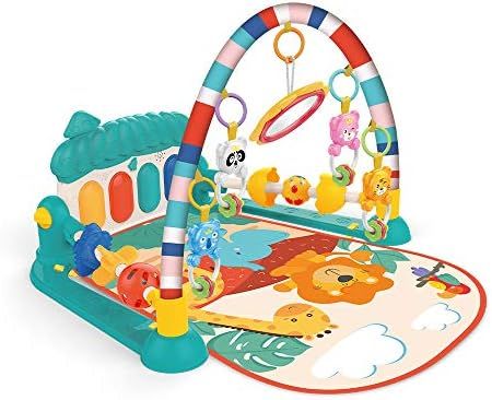 Eners Baby Gyms Play Mats Musical Activity Center Kick & Play Piano Gym Tummy Time Padded Mat for... | Amazon (US)