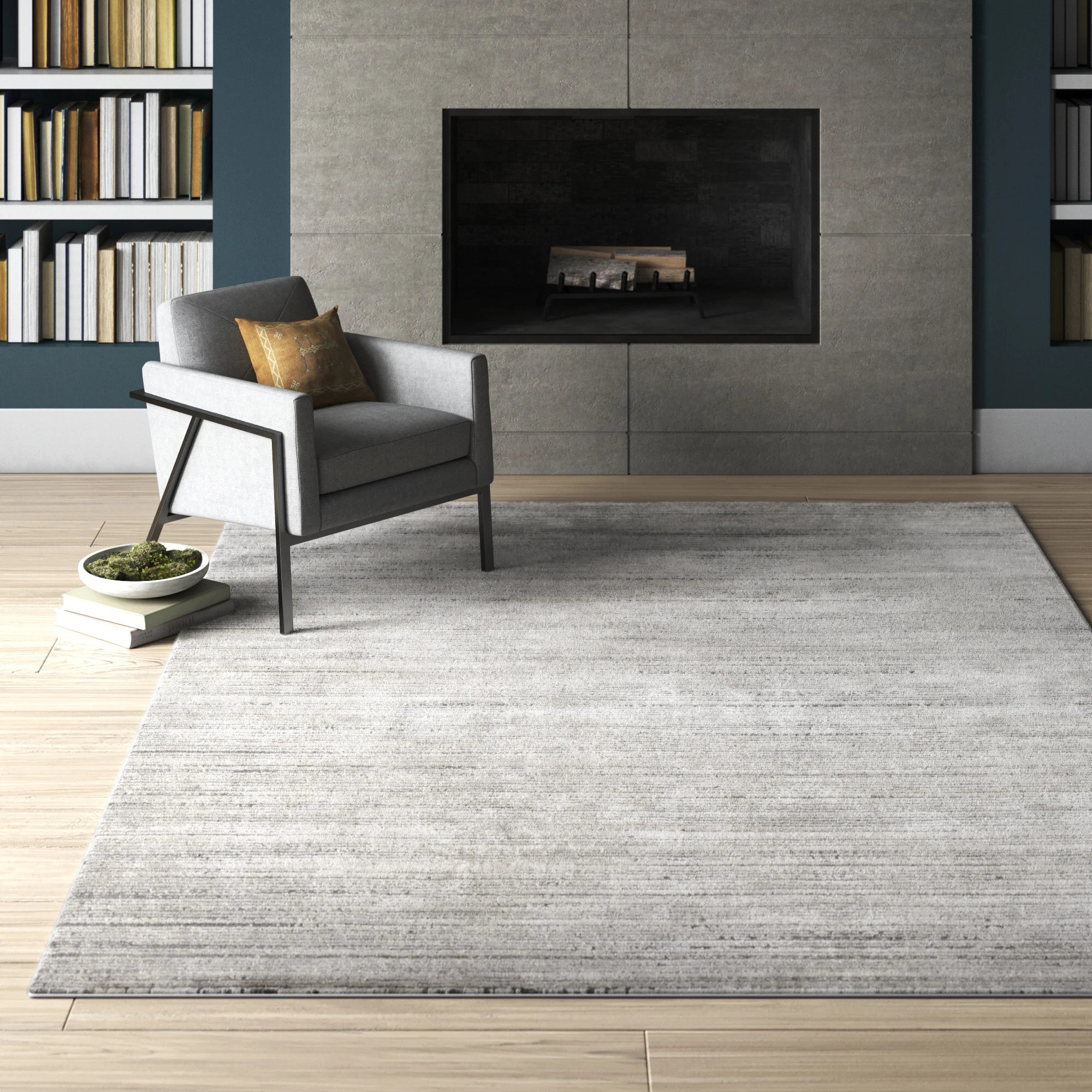 Bridgeton Gray Sleek Area Rug | Wayfair North America