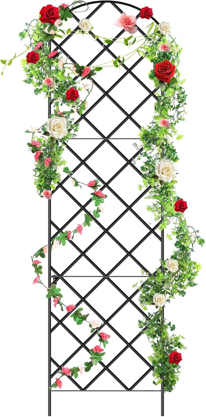 Giant Trellis for Climbing Plants, 108'' x 30'' Large Heavy Duty Rustproof Metal Vine Plant Trell... | Amazon (US)