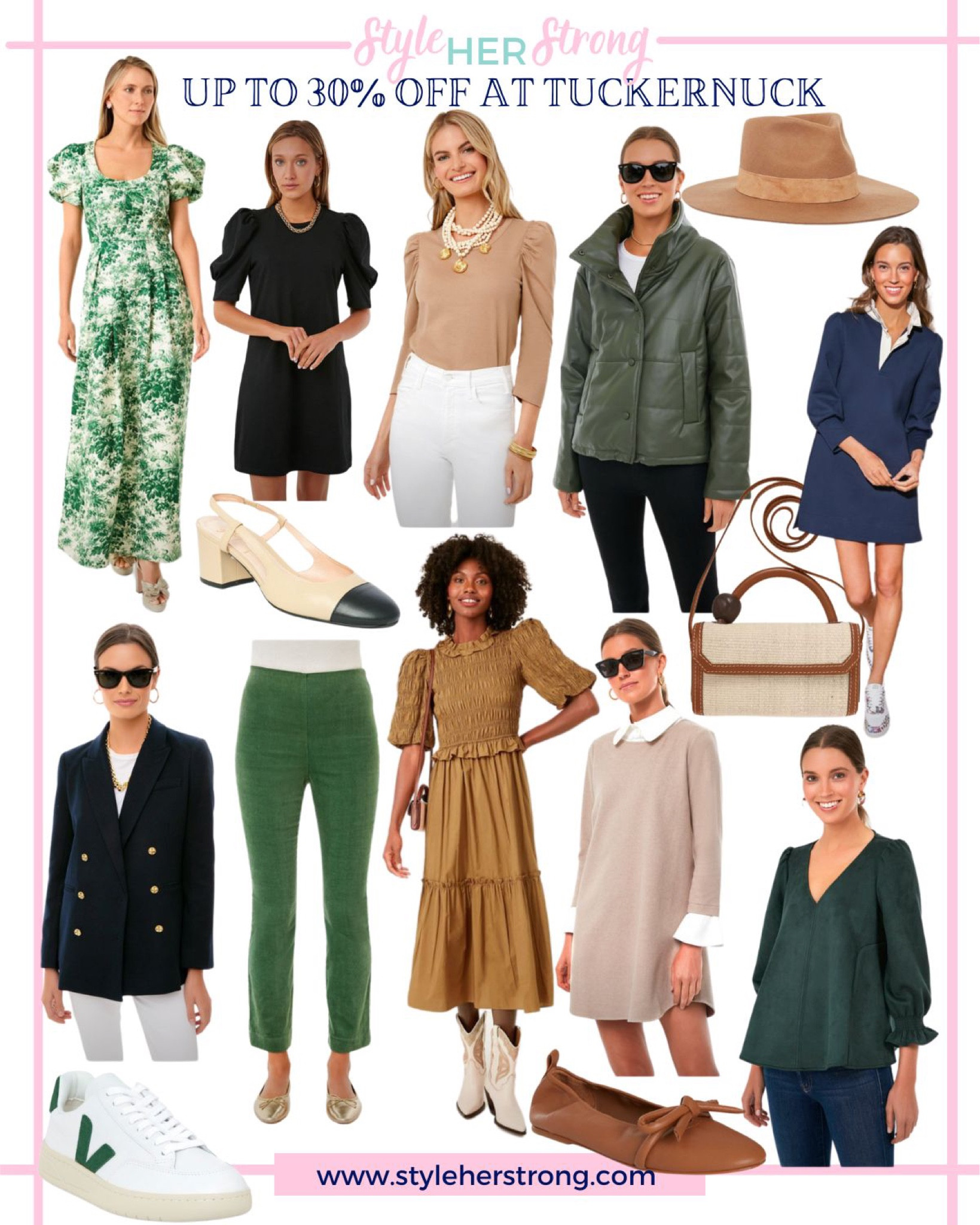 Spend more save more at Tuckernuck! Get up to 30% off fall tops, coats, puffer jacket, smocked dress, blazer, corduroy pants, ballet flats, fall wide brim hat, t-shirt dress, shirt dress, preppy, fall outfit, family photo outfit 

#LTKunder100 #LTKSeasonal #LTKsalealert