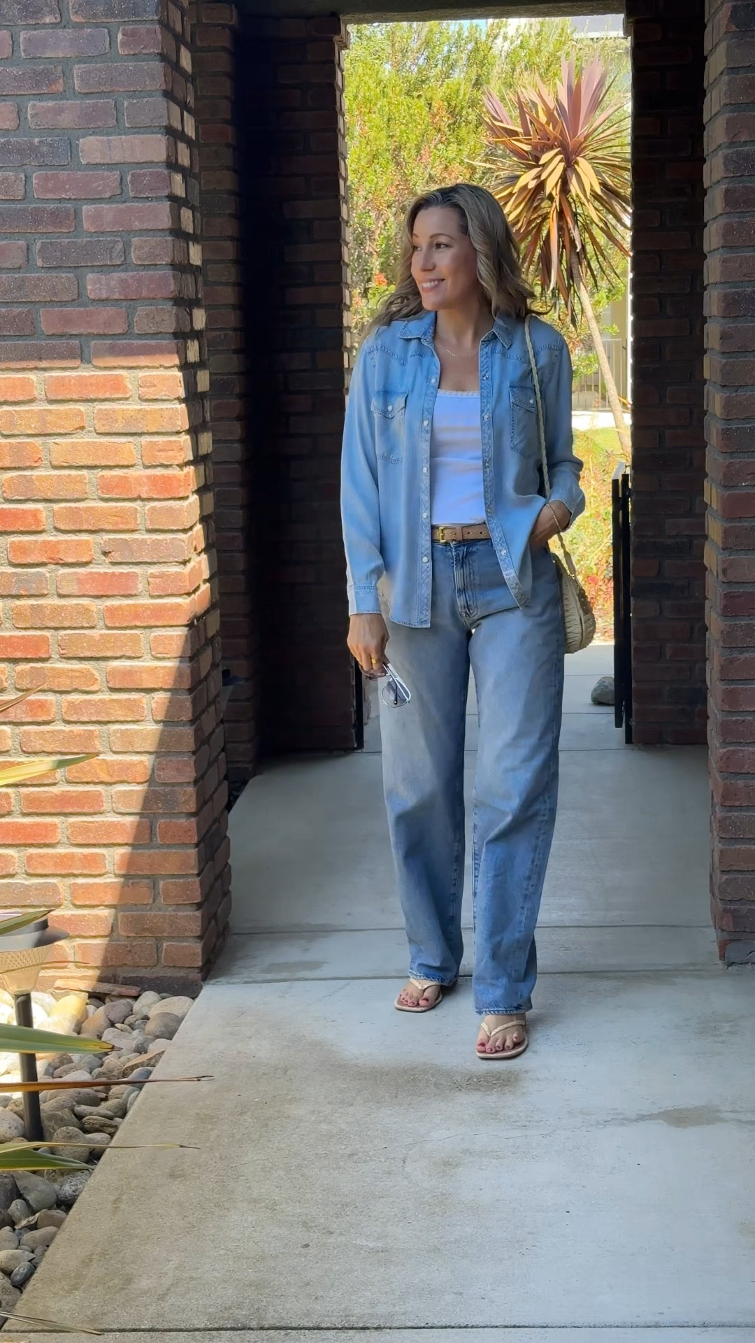 Double denim done right 💙 Both the Rails top and Mother Denim jeans are Nordstrom Anniversary Sale finds and they pair so effortlessly together. This lightweight chambray-style shirt by Rails has the perfect drape and the jeans are that relaxed, slightly slouchy fit that still looks polished. Just add a white tank and you’re good to go.

📍Where to wear: casual lunch, weekend errands, travel day, coffee date

ootd, fashionover30, fashionover40, fashionover50, casualoutfits, stylishandgrateful, stylish&grateful, modestoutfits, classy casual, nordstromanniversarysale, nsale2025, railsclothing, motherdenim, denimondenim, fallfashion2025, capsulewardrobe, relaxedstyle, everydaylook, timelessbasics

#LTKSeasonal #LTKSaleAlert #LTKOver40