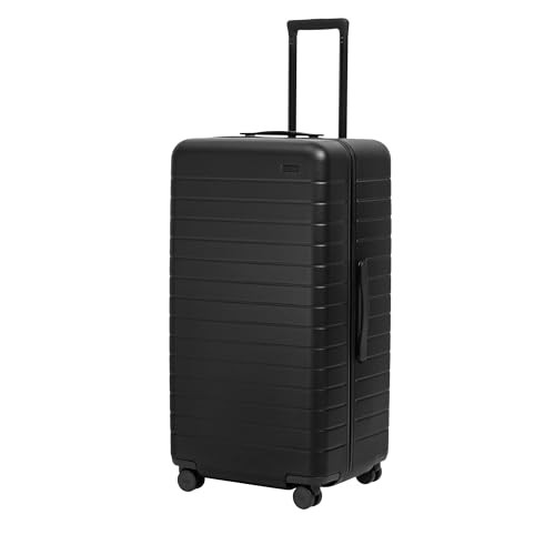 Away Large Trunk Luggage, 31 Inch Hardside Suitcase with Spinner Wheels, Lightweight & Durable, TSA Lock, Ideal for Long Trips, Jet Black | Amazon (US)