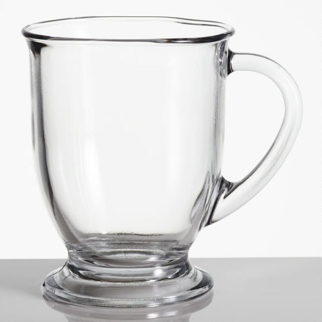 Glass Café Mugs Set of 2 | World Market