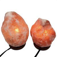 2X Himalaya Natural Handcraft Rough Raw Crystal Salt Lamp 6.5""-7.25""Tall, X075, Exact Item Will Be | Etsy (US)
